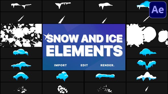 Videohive Snow And Ice Elements | After Effects 29779680