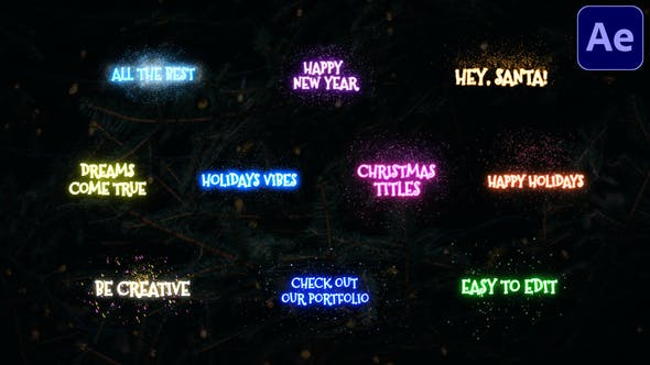 Videohive Christmas Magic Titles | After Effects 29724252