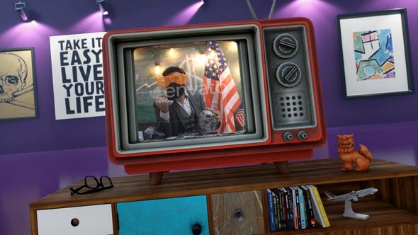 Videohive Old TV Youtube Opener 29347658