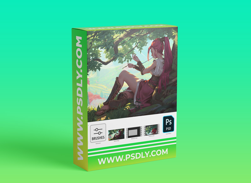 TERRACES - full video 16h (real time, full HD 60fps) - 4k image - PSD - Brushes