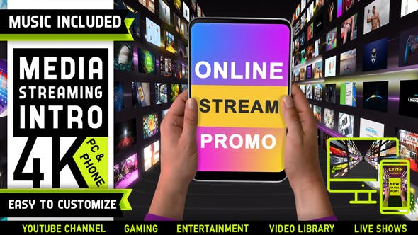 Videohive Media Streaming Content Intro Logo 29327378