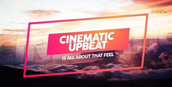 Videohive Cinematic Upbeat Slideshow 20647002