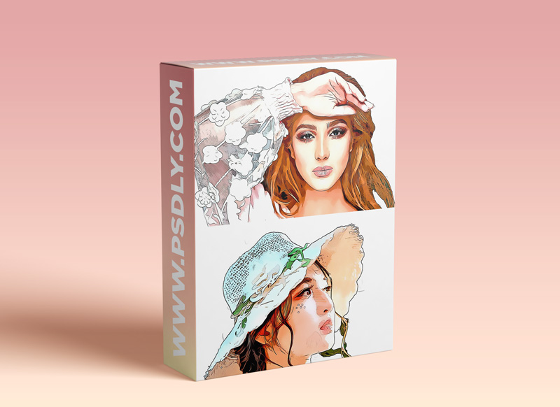 CreativeMarket Beautiful Cartoon Photoshop Action 5328704