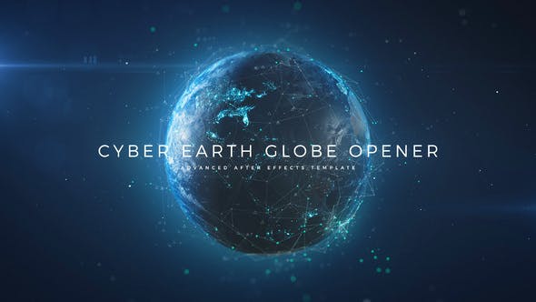 Videohive - Cyber Earth Globe Opener - 29647647