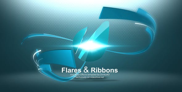 Videohive Flares & Ribbons Logo Reveal 3320848