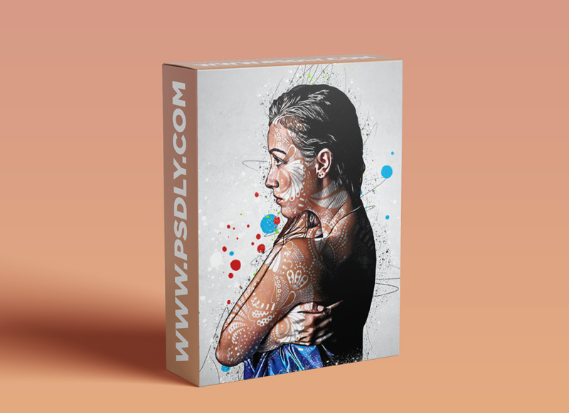 GraphicRiver Abstract Patterns Portrait Photoshop Action 29876402