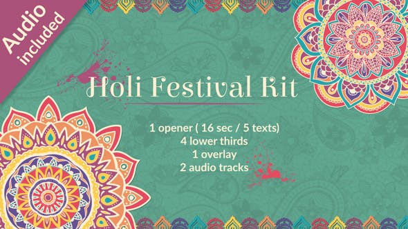 Videohive Holi Festival of Colors Kit 19483705