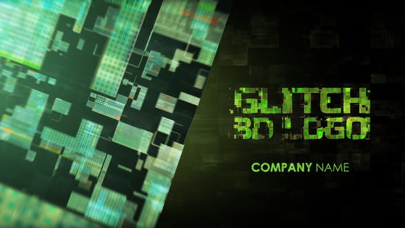 Videohive Glitch 3D Logo 23147031