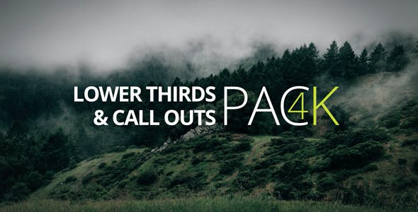 Videohive 4K- Lower Third & Call Out Pack 14720443