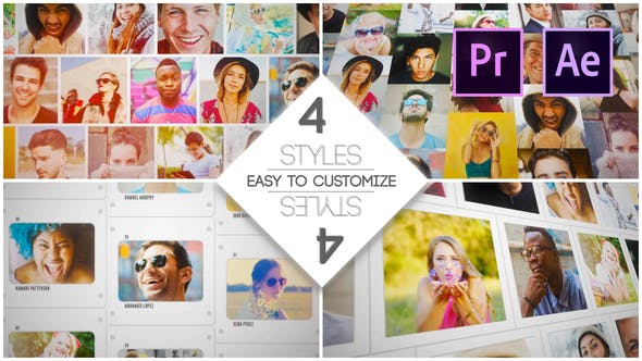 Videohive - Mosaic Slides Logo Opener - 28626870