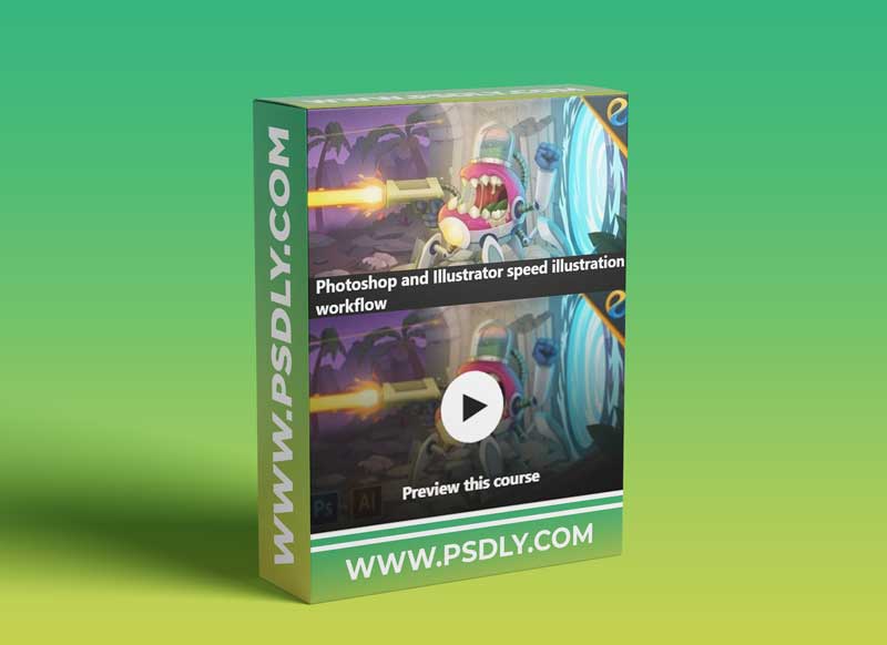 Photoshop and Illustrator speed illustration workflow