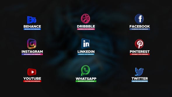 Videohive Social Media Pack 3D 28945299