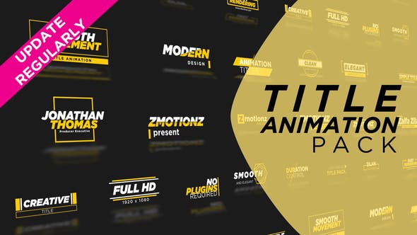 Videohive Animation Title Pack 29891353