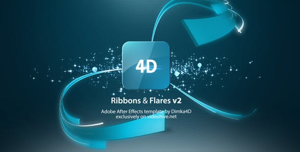 Videohive Ribbons & Flares Logo Reveal v2 5771166