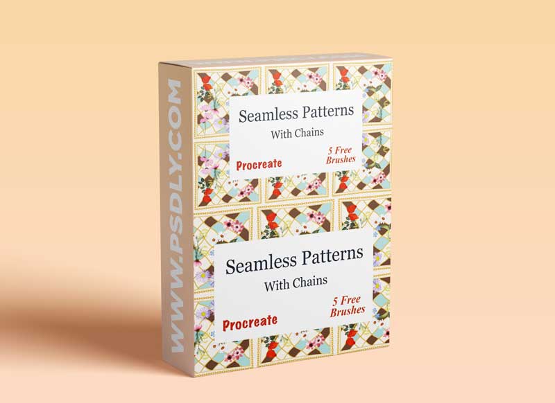 Seamless Pattern With Chains On Procreate + 5 Free Brushes
