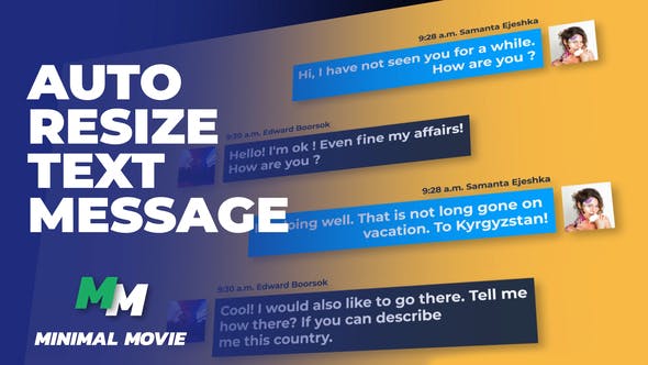 Videohive Clean Text Message Kit/ Autoresize 29947609