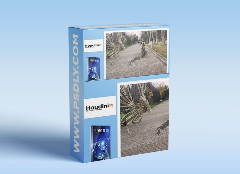 Tracking your effect with Houdini and Element 3D