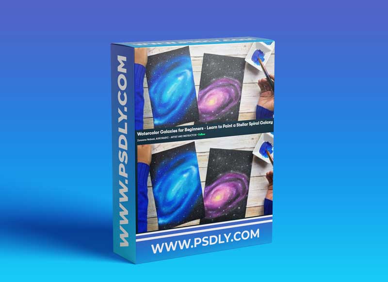 Watercolor Galaxies for Beginners - Learn to Paint a Stellar Spiral Galaxy