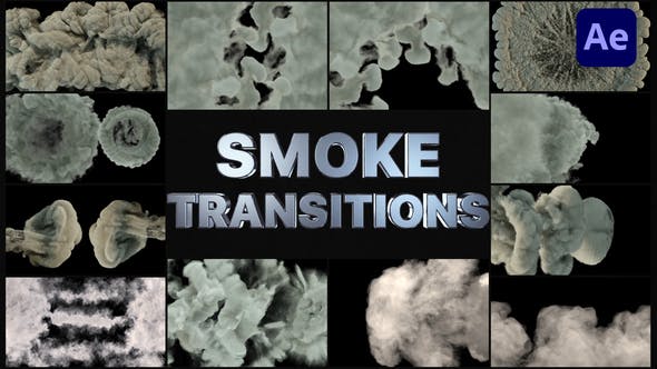 Videohive Real Smoke Transitions | After Effects 30052446