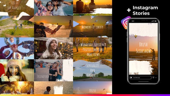 Videohive Brush Slideshow 30593936