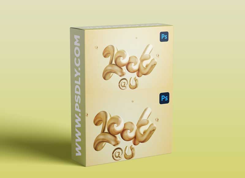 Adobe Photoshop 3D Text Effect - Create Gold Realistic Typography Art