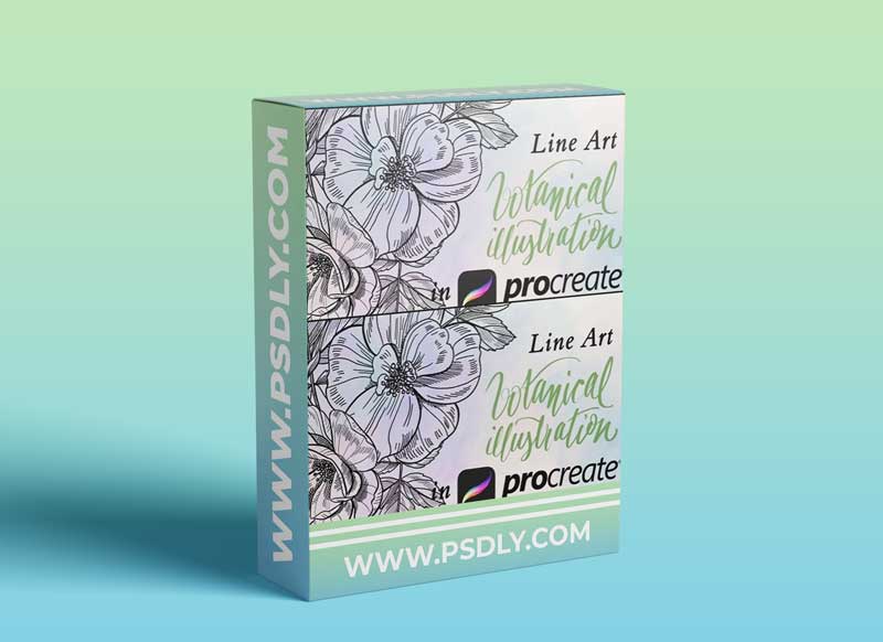 Botanical Illustration - Line Art in Procreate