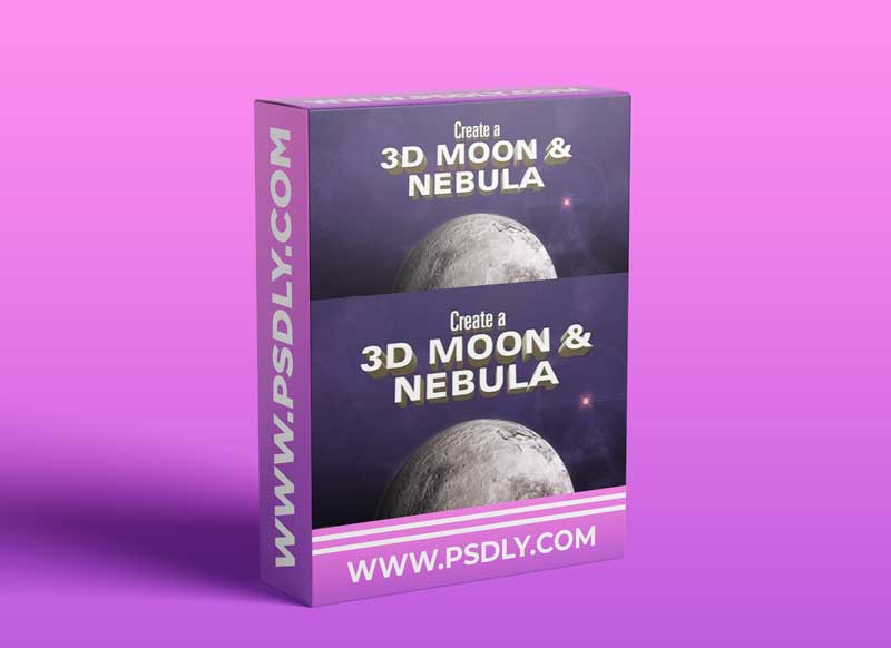 Create a 3D Moon & Nebula