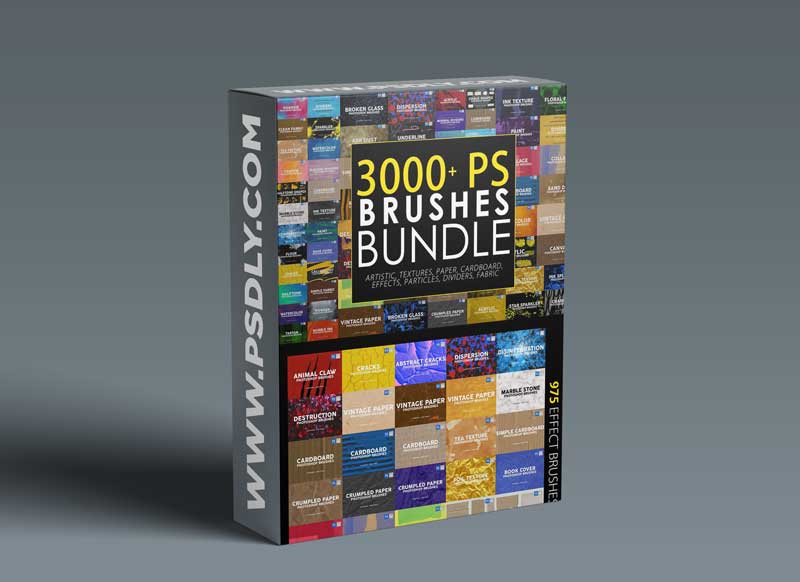 CreativeMarket - 3000 Photoshop Stamp Brushes Bundle 5657270