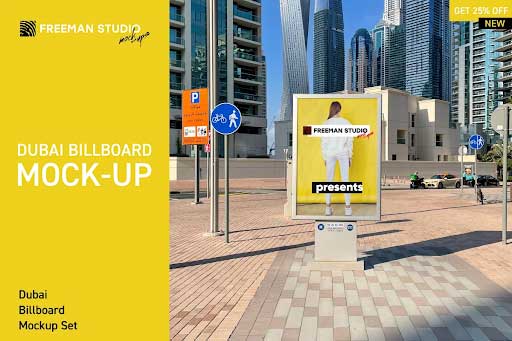 CreativeMarket - Dubai Billboards Mock-Up Set 5884149