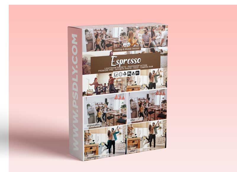 CreativeMarket - Espresso Presets, Photoshop actions 5689572