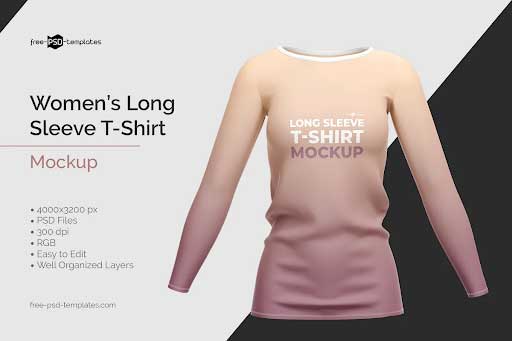 CreativeMarket - Women's Long Sleeve T-Shirt 5783625