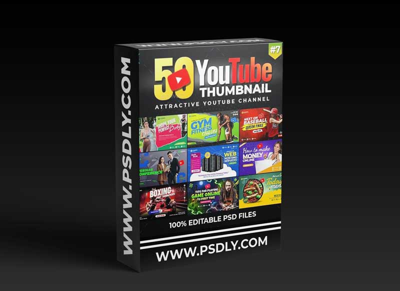 GraphicRiver 50-Youtube Thumbnail Templates 30186262
