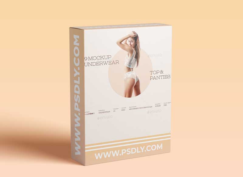 GraphicRiver - 9 Mockups Woman Underwear. Top and Panties 30466889