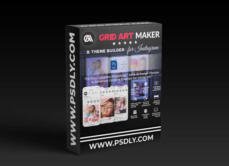 GraphicRiver - Instagram Grid Art Maker - All-In-One Photoshop Suite 30243603