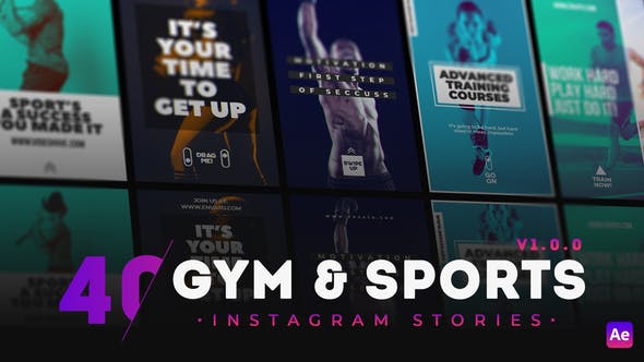 Add title Videohive 40 GYM & Sports Instagram Story 30494144