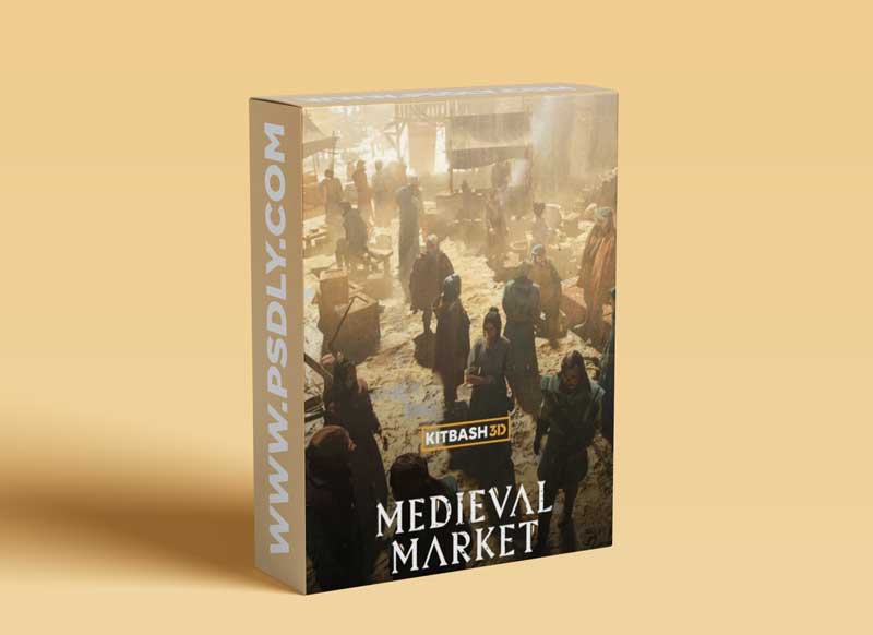 Kitbash3D Props Medieval Market