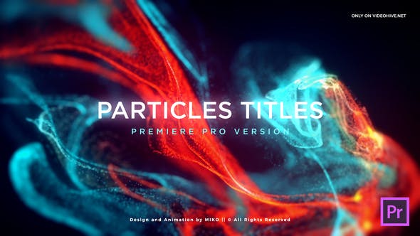 Videohive Particles Titles FLU 30128657