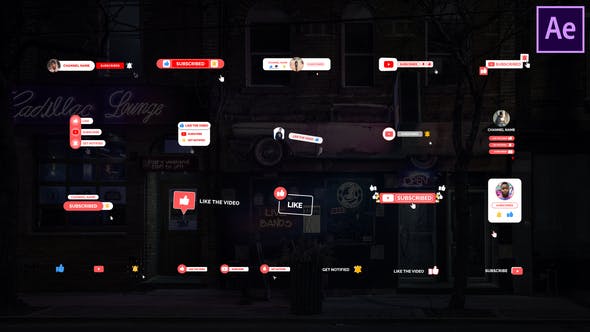 Videohive YouTube Subscribe Pack 26395996