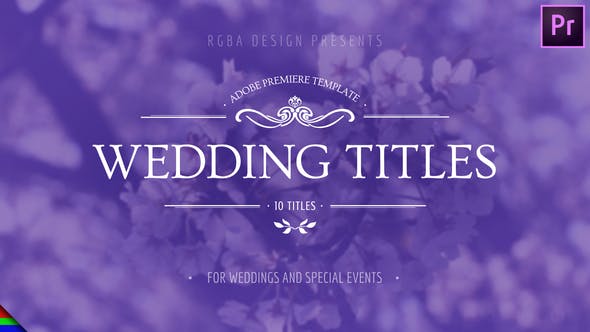 Videohive Floral Wedding Titles Premiere Pro Mogrt 24658473