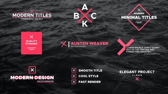 Videohive Modern Titles 29655725