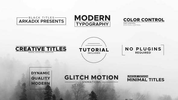 Videohive Black Titles 29679934