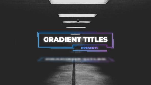Videohive Gradient Titles 29678952