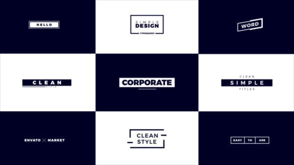 Videohive Corporate Titles DaVinci Resolve 31104192