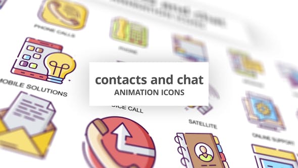 Videohive Contacts & Chat Animation Icons 30885239