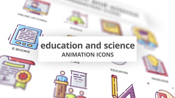 Videohive Education & Science Animation Icons 30885358
