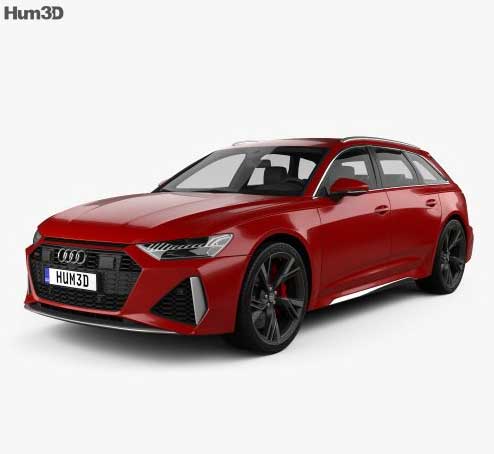 Audi RS6 avant 2019 3D model