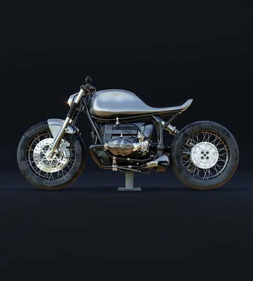 BMW R100R Motorcycle 3d Model