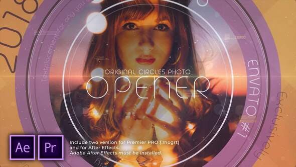 Videohive Circles Original Photo Opener 31275451