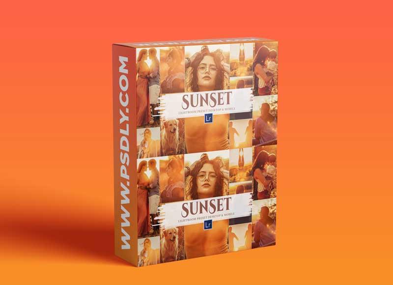 CreativeMarket - 10 Sunset Mobile & Lightroom Presets 5885469