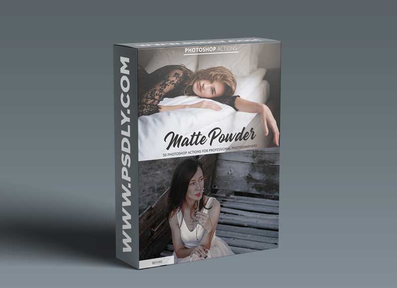 CreativeMarket - Matte Powder Actions for Photoshop 4847029